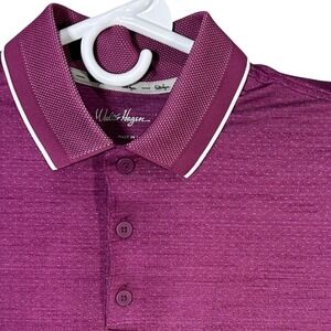 Walter Hagen 11 Men's Size Small Golf Polo‎ Purple Shirt Athletic Fit Quick Dry